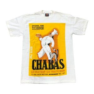 Signal Sports Epcerie Fine Patisserie Cuisine White Single Stitch T-Shirt Sz L